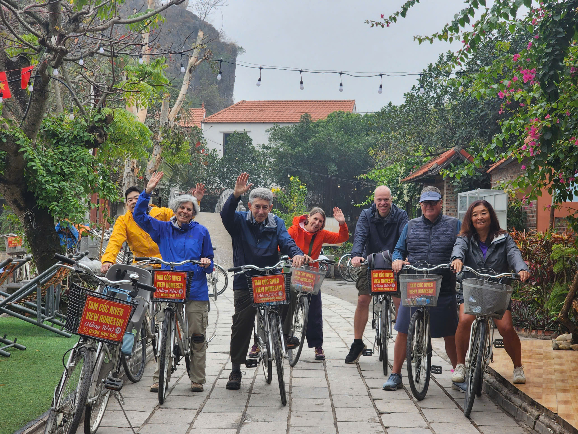 Try a bike ride around the local village and see the rice field in Tam Coc